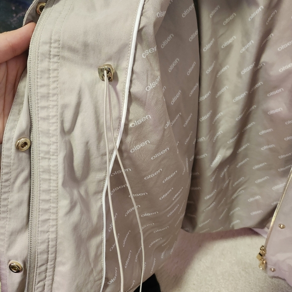 Olsen Light Gray Cargo Jacket - Picture 4 of 7